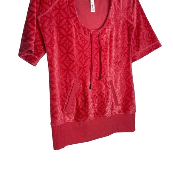 Lululemon Athletica Summertime Tunic Pullover Beach Cover Up Red\Coral Size 10 - Picture 2 of 7